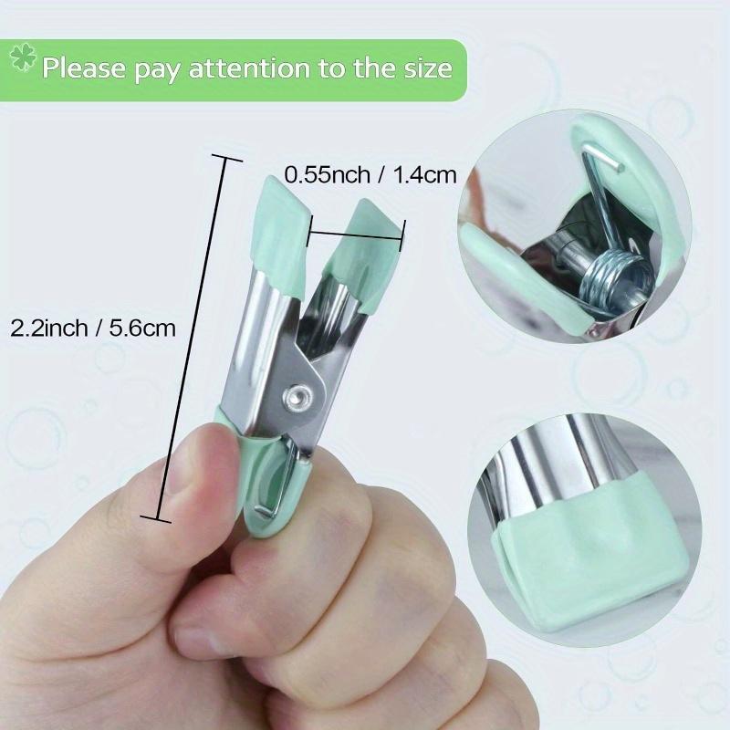 Μεταλλικά Κλιπ Τροφίμων Βαρέως Τύπου, Κλιπ για Πατατάκια, Κλιπ για Σακούλες, Κλιπ Τροφίμων - Άκρα Επικαλυμμένα με Βινύλιο κατά των Γρατζουνιών, Κλιπ Κουζίνας για Σακούλες Τροφίμων, Κλιπ, Σφιγκτήρες Φακέλων Φωτογραφιών