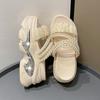 Fashion Platform Bling Sandals Women Summer Breathable Wedges High Heels Ladies String Bead Beach Slippers Chunky Shoes Sandalias Mujer