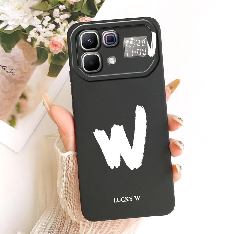 Etui Do Infinix Note 60 Pro X6878 Luksusowe Litery A-Z Modne Fajne Korona Silikonowe Funda Do Obudowy Telefonu Infinix Note60 Pro