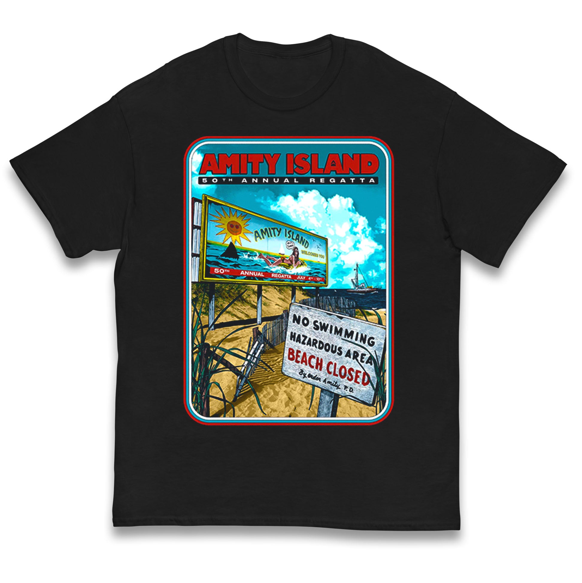 Amity Island Jaws Kids T Shirt 140