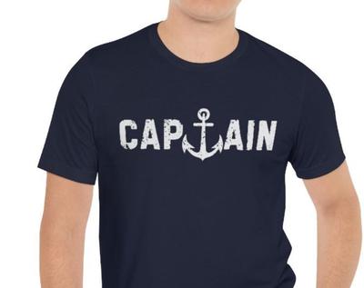 Captain T-Shirt, Surfing T-Shirt, Beachy T-Shirt, Nautical T-Shirt, Boating T-Shirt, Captain Shirt