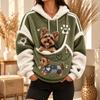 Women's Hoodie with Front Pet Pouch for Small Cats and Dogs, Pullover Sweatshirt