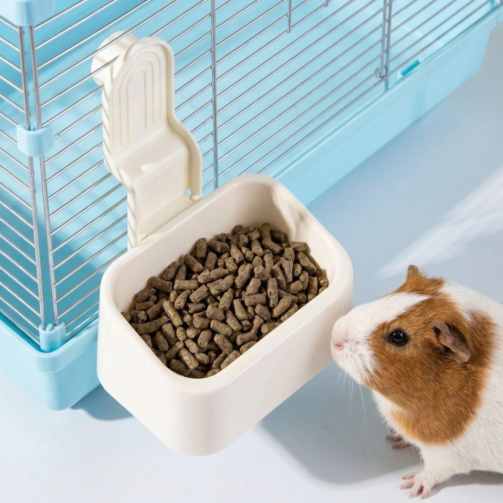 Große Kapazität Kaninchenfutter Napf Nicht Umkippend Hängend Kleiner Haustier Futterspender Einfache Montage Abnehmbar Kaninchen Futter Schale