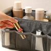 Large Capacity Desktop Storage Box Folding With Mesh Organizer Dividers Folding Storage Box Mesh Organizer Cosmetics Organizer