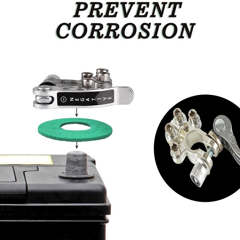 Auto Battery Terminal Connectors Positive Negative Car Battery Terminals Clamp Connector Quick Release Disconnect