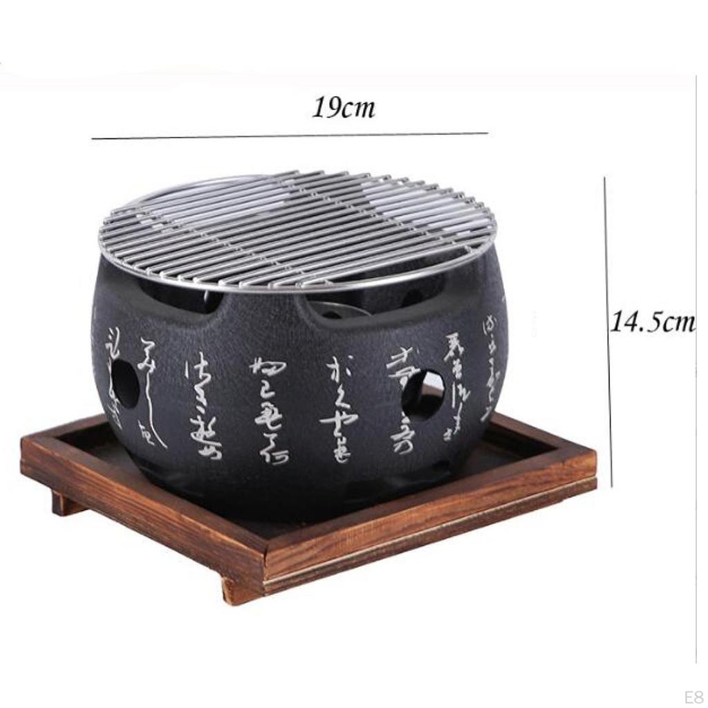 Japanese Style Barbecue Grill BBQ Plate,Barbecue Tool Accessories,Tabletop,Food Charcoal