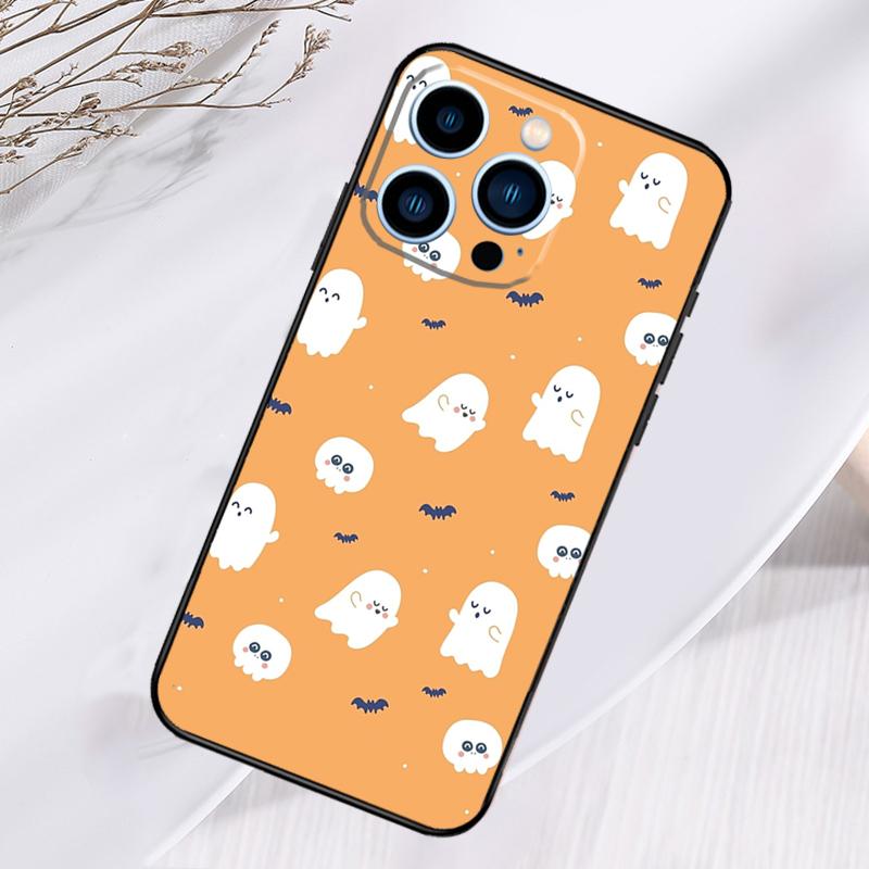 Cute Halloween Ghost Phone Case For iPhone 17 Pro Max 15 14 13 12 11 16 Pro Max Plus 12 13 Mini 16e 17 Air Cover