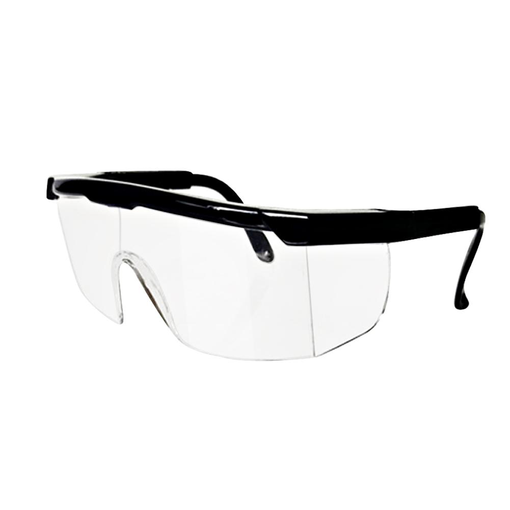 

Anti Fog Windproof Anti Dust Full Sealing Goggles Transparent Lens Wearable Nearsighted Glasses(bright black )