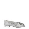 Ferragamo Myrna 15 Glitter Flats White