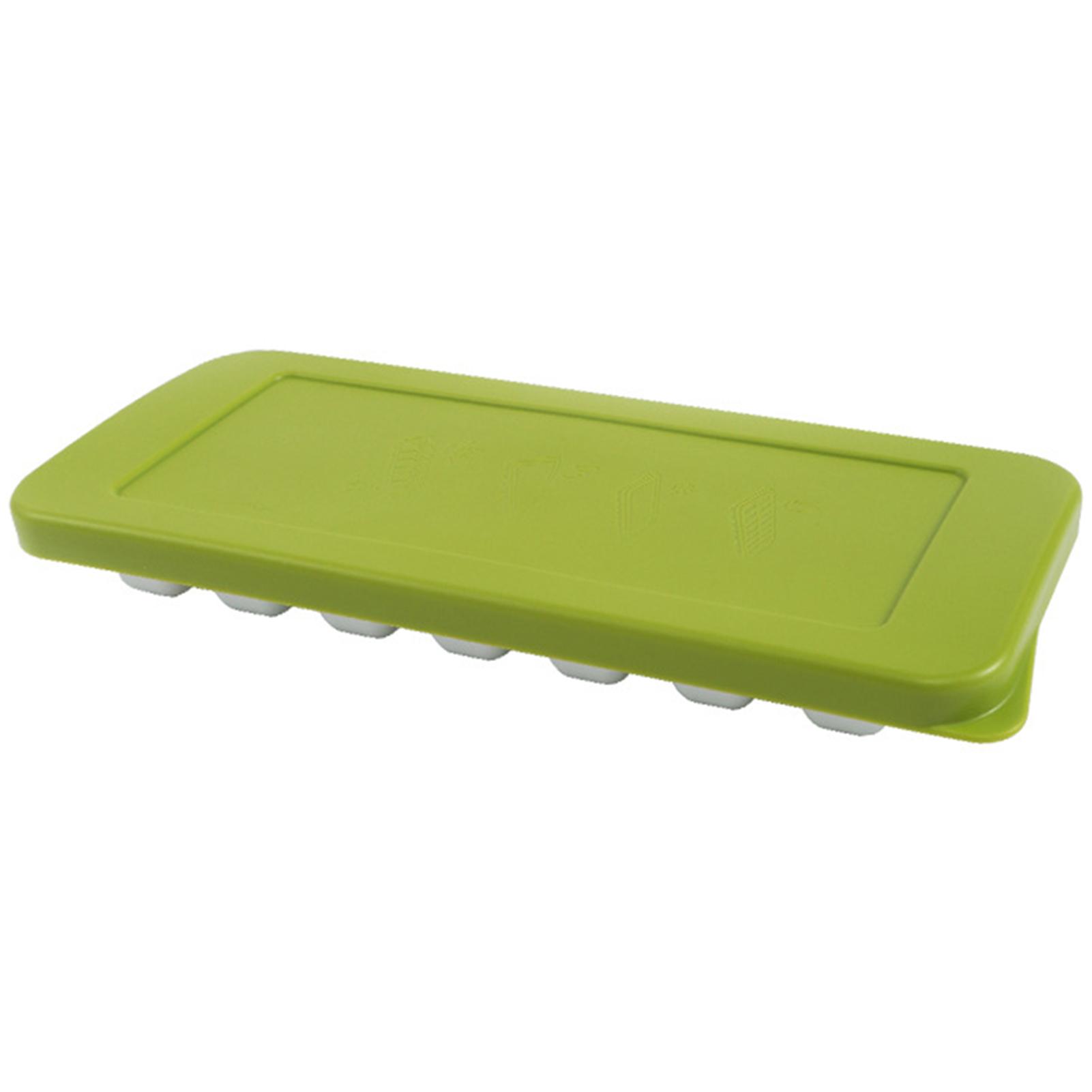 Creative Silicone Ice Tray With Lid Multipurpose DIY Ice Making Stencils оливковое зеленый