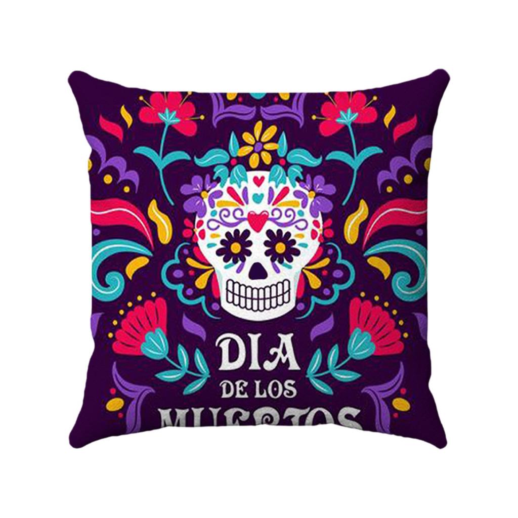 Halloween Festival Decoration Living Room Sofa Cushion Pillow Cover Offices Waist Pillow Cover (excluding Core)