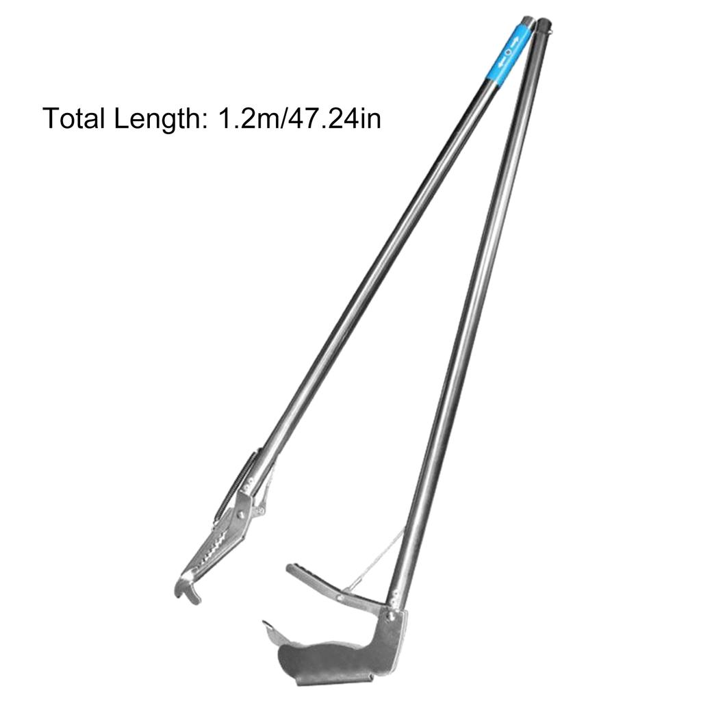 Foldable Snake Tongs with Adjust Angled Head Grabber Tool for Safe Efficient Reptile Handling Sea Driving Tool Clamp