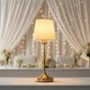 Modern Vintage Farmhouse Iron Wedding Decor Nightstand Hotel Restaurant Bedside Luxury Rechargeable Cordless LED Touch Control