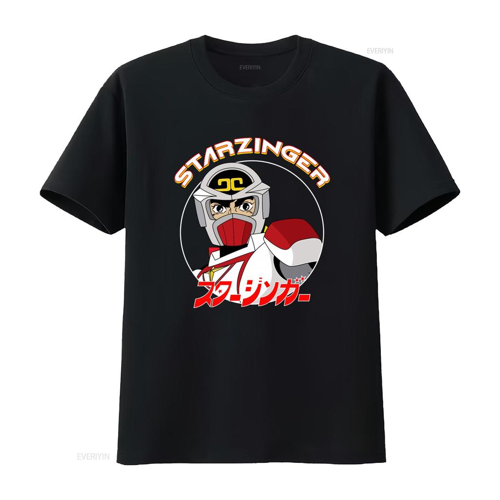 Starzinger Retro Japanese Sci Fi Space Opera Animated T Shirt for Unique Design vintage Washed Soft Stretched Unisex streetwear
