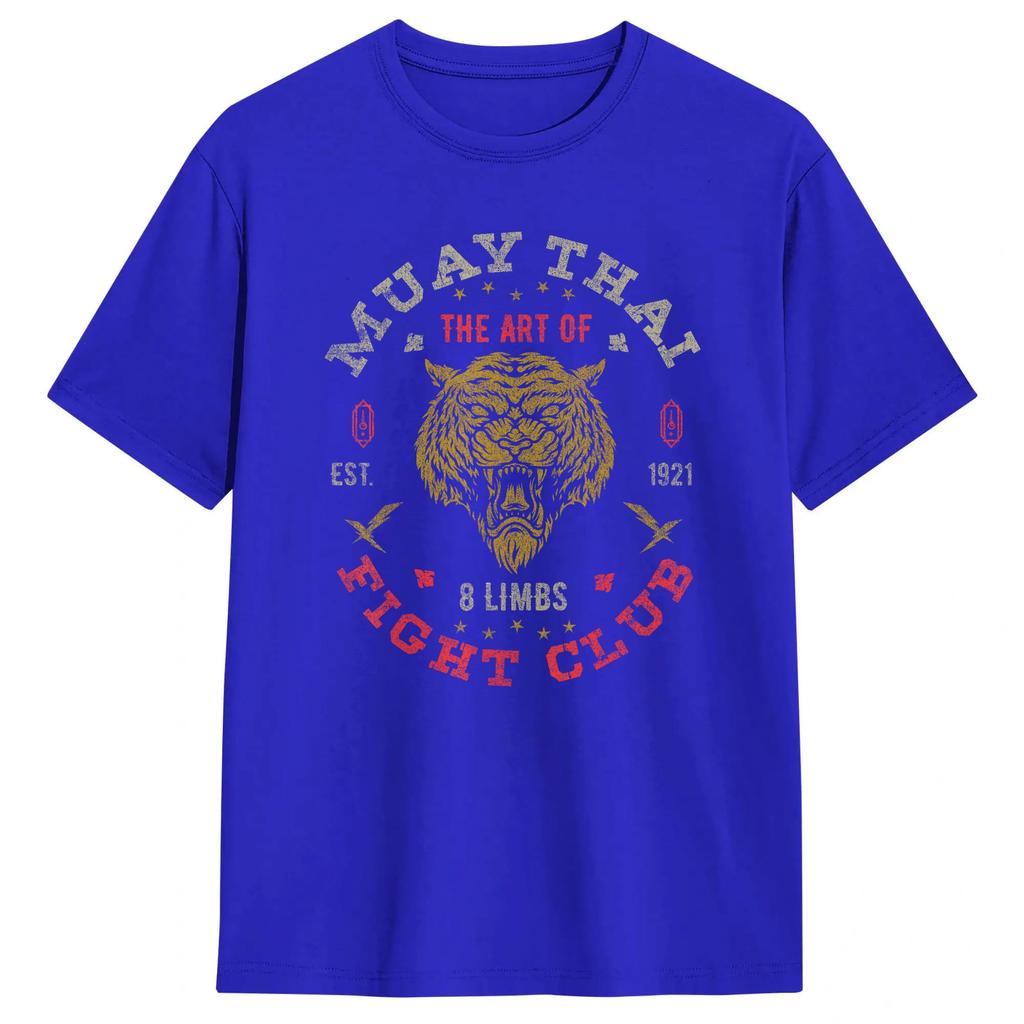 Unisexs Tshirt Muay Thai Fighter T Shirts Harajuku Summer Tee Shirt Y2k Funny 100 Cotton Tops Gift