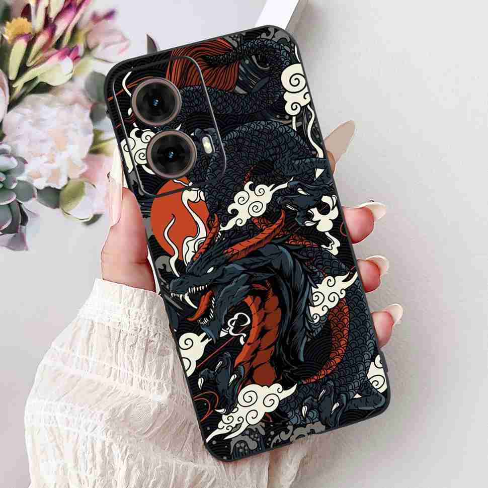 For Motorola Moto G85 5G 6.67" Case Sweet Love Flower Soft Silicone TPU Cover For Moto G85 G 85 XT2427-3 Shockproof Shell Bumper