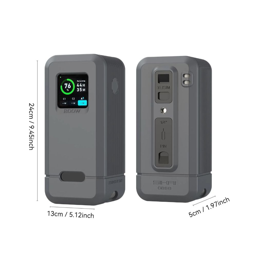 Soft Protective Case Shockproof Carrying Case Silicone Case for Anker Prime 200W/250W Power Bank