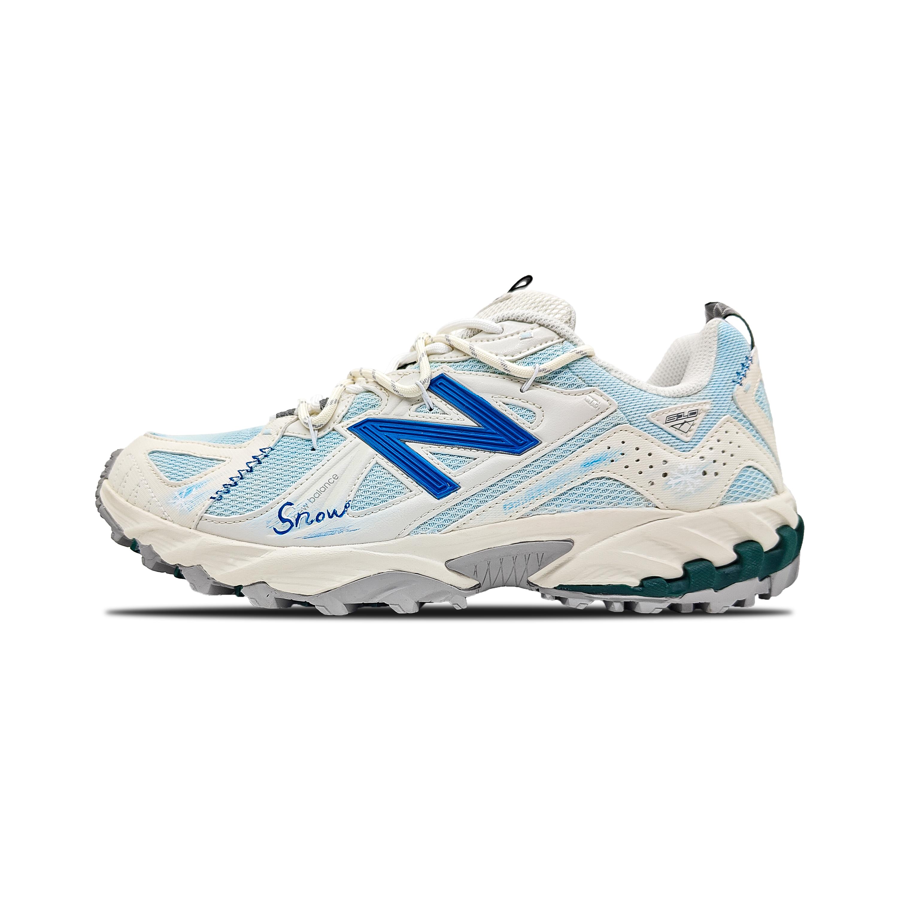 New Balance 610T Abrasion Resistant Low top Outdoor Shoes Unisex White Blue ML610TAG(Team443-) 44