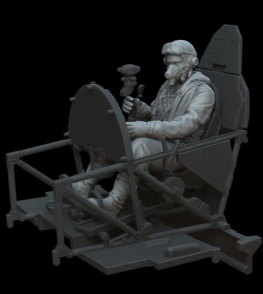Whitestoke British Hawker Hurricane Pilot Part 2 Alma 3D Printer Kit WSPF48022 1/48 (for Hobby) (Figure)