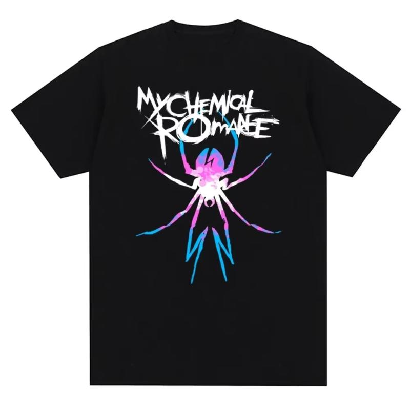 My Chemical Romance Band Mens and Womens Printed TShirts Vintage Mens and Womens Loose Clothes Unisex TShirts