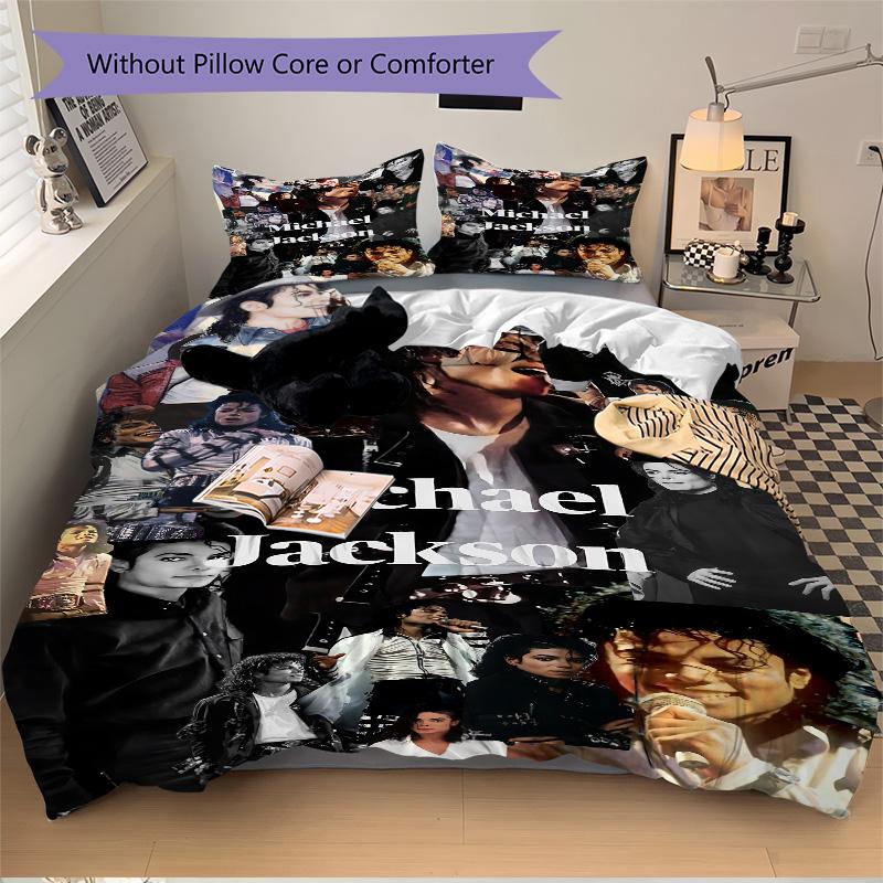 Michael Jackson Timeless Legend Print 3Pcs Bedding Setduvet Cover With 2 Bedropillowcase Home Birthday Gift