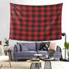 Red And Black Seamless Pattern Tapestry Wall Hanging Aesthetic Home Decor Tapestries for Dorm Room