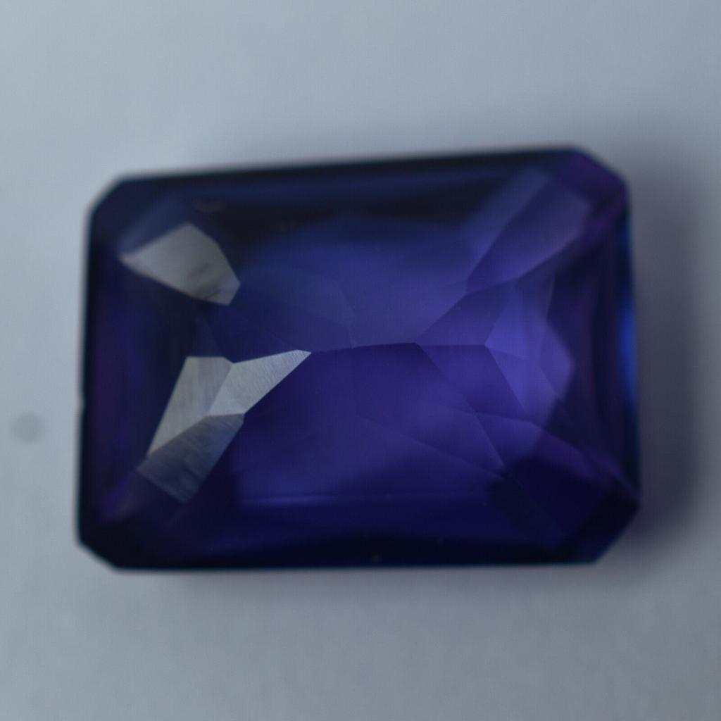 7 Ct Natural Beautiful Purple Alexandrite Emerald Shape Certified Loose Gemstone