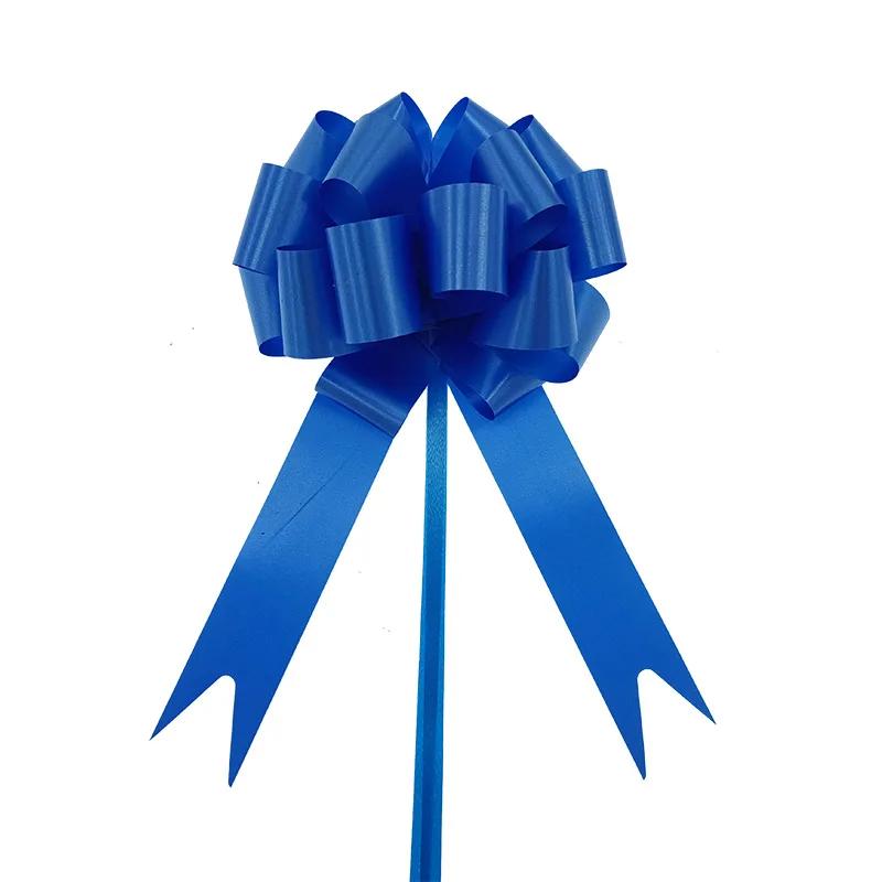 

30pcs Christmas Garland Flower Ribbon Holiday Wedding Party Gift Box Packaging Ribbon Stereoscopic Spherical Hand Pulled Flower bowknot flower темно-синий