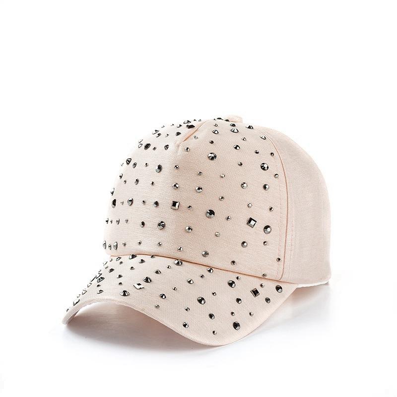 Rhinestone Adjustable Baseball Cap Trucker Cap Men Breathable Mesh Korean Version Summer Snapback Dad Hat