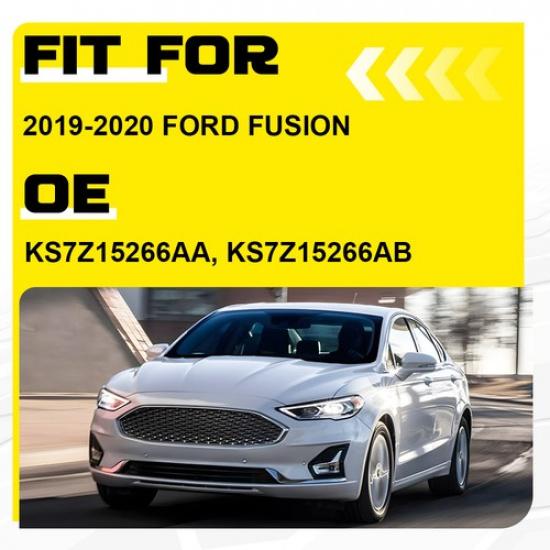 2x Chrome Front Fog Light Lamp Strip Trim For -20 Ford Fusion KS7Z15266AB EA