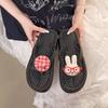 Cute and Versatile High-end Polka Dot Soft Bottom Heightening Flip-flops Thick Bottom Outer Wear Indoor Home Fashion Casual Sandals