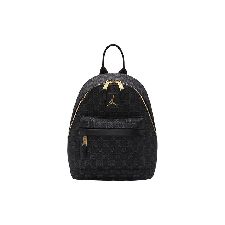 Jordan Interwoven Letter Polyester Mini Backpack Unisex Backpacks Black FJ9679-010 Mini