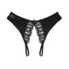 Sexy Underwear Sexy T-shaped Open Panties Thong Women's Lace Sao Low Waist Hot Open Crotch Temptation Transparent