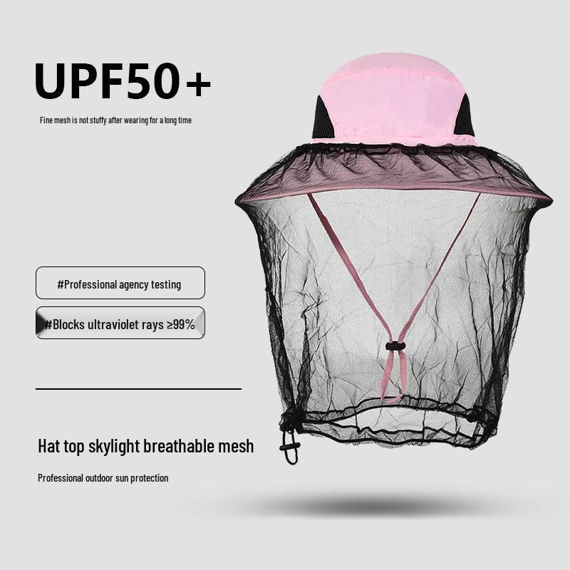 Unisex Sommer Sonnenhut: Moskitosicheres Netz, Schnelltrocknend, Wasserdicht, Ideal zum Angeln und Klettern
