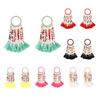 JMXD-Bohemian Tassel Earrings Exaggerated Earrings Jewelry Beads Earrings Popular Jewelry