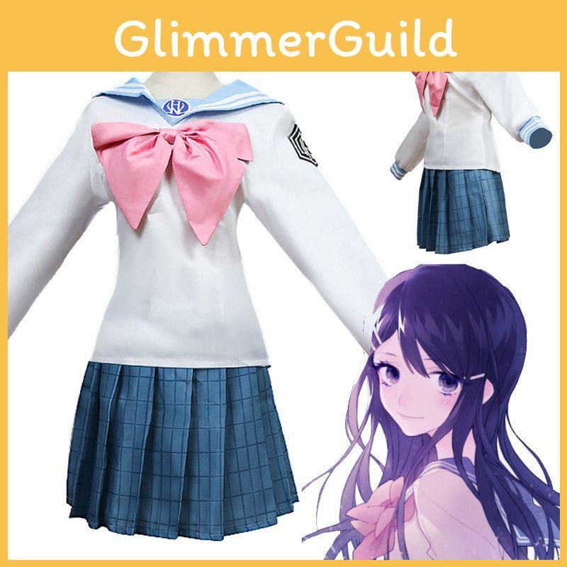 Stylish Sayaka Maizono Danganronpa Anime Uniform Costume Cosplay Suit With Wig