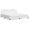 VidaXL Bed with Mattress, Upholstered Bed with Headboard Cushion, Double Bed, Adult Bed, Bedroom Furniture 3208818