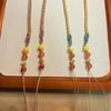 Handcrafted Retro Cotton Nanhong Amber Pendant Necklace