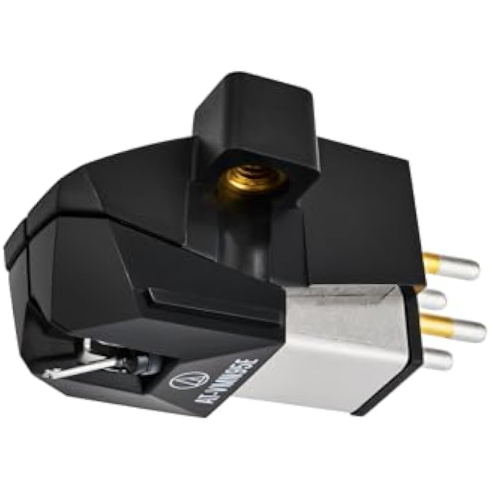 Audio-Technica AT-VM95E BK VM-Type Stereo Cartridge, Elliptical Stylus, AT-VM95 Series, Record St...