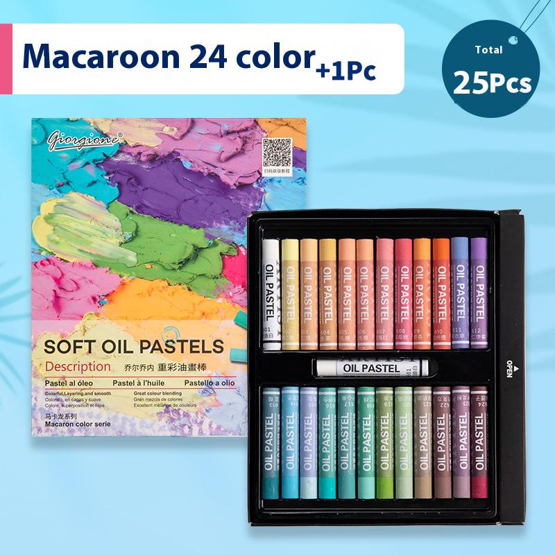 12/25/38/50 Colors Soft Oil Pastels For Kids Artists Art Drawing Blending Non-Toxic Heavy Color Crayons Painting Sticks Full Set