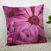 Purple Flower Pattern Decorative Pillowcase Car Sofa Square Cushion Pillowcase