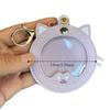 Mini Badge Display Pouch Cat Shape Cartoon Badge Protector Keychain Pu Leather Portable Anime Badge Storage Bag Bag Accessories