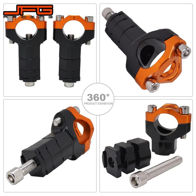 37mm-67mm Adjustable Handlebar Riser Bar Clamp Mount For KTM SX XC SXF XCF EXC EXCF 125 150 250 300 350 For Husqvarna GASGAS JFG