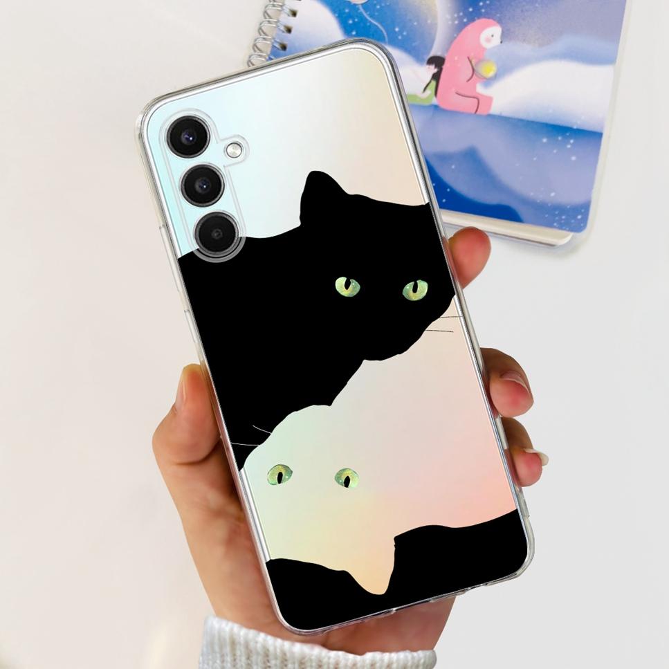 Case For Samsung Galaxy A34 5G 6.6"Cute Cat Astronaut Soft Silicone TPU Cover For Samsung A34 A34 5G Shockproof Phone Case Funda