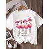 European Sizes Girls' Round Neck Printed T-Shirt