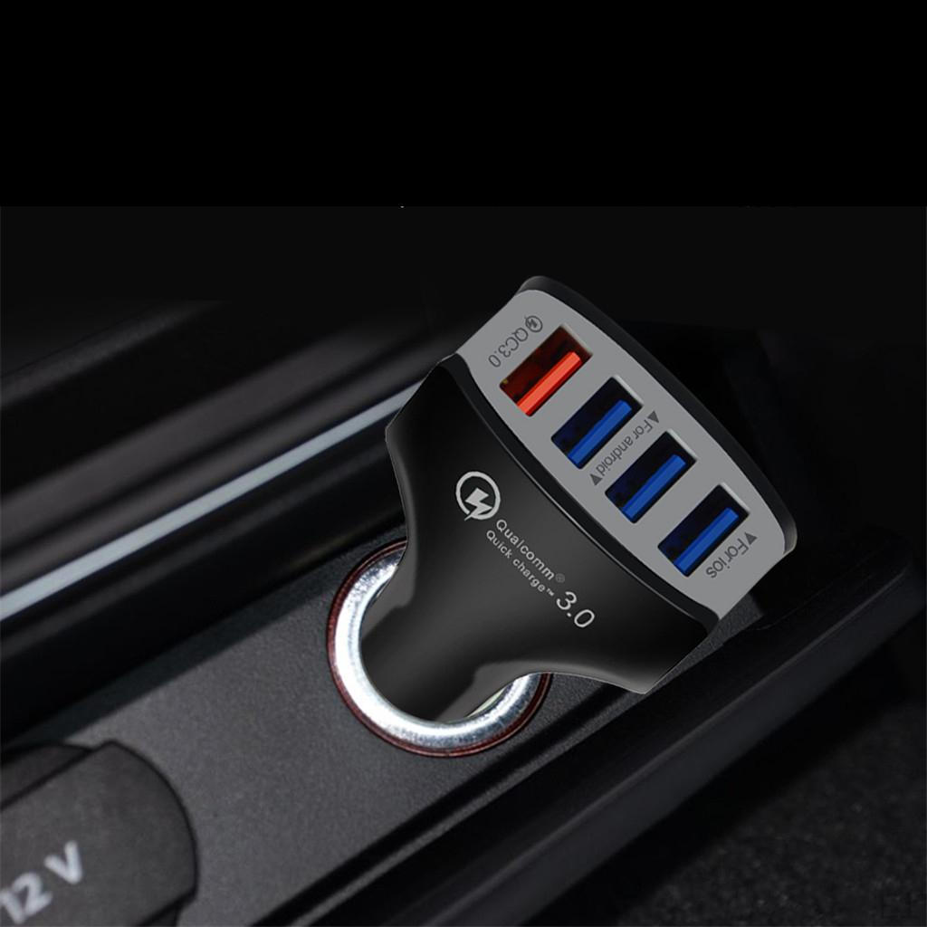 4 Port USB Charger Charging Adapter Quick With QC 3.0 Technology For All