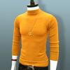 Sweater Men's Half-high Collar Autumn and Winter Models Trend Solid Color Autumn Knit Sweater Middle Collar Bottoming Shirt