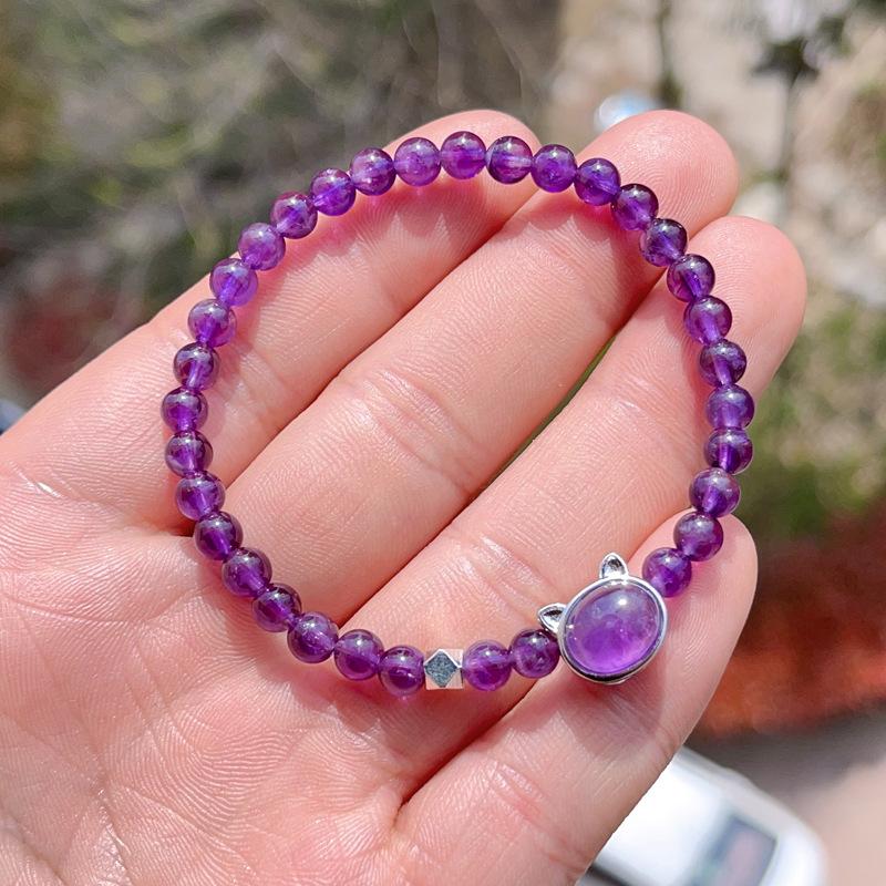 Amethyst, bracelet, women's amethyst bracelet for Valentine's Day.
