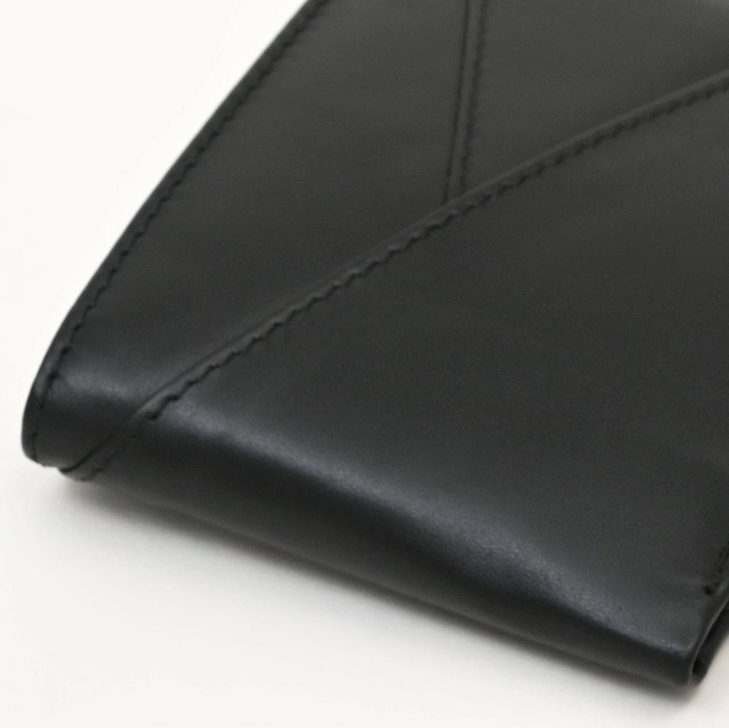Leather Wallet 2S Napblk -Premium Black Napa Leather Wallet for Men with Coin Pocket & 4 Card Slots