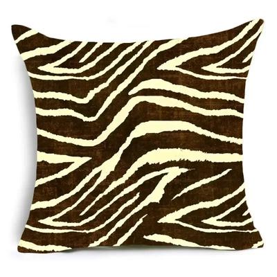 Home Decor Animal Print Pillow Cover Leopard Tiger Zebra Cattle Snake Cushion Cover Home Sofa Chair Decor Pillowcase ,(3)